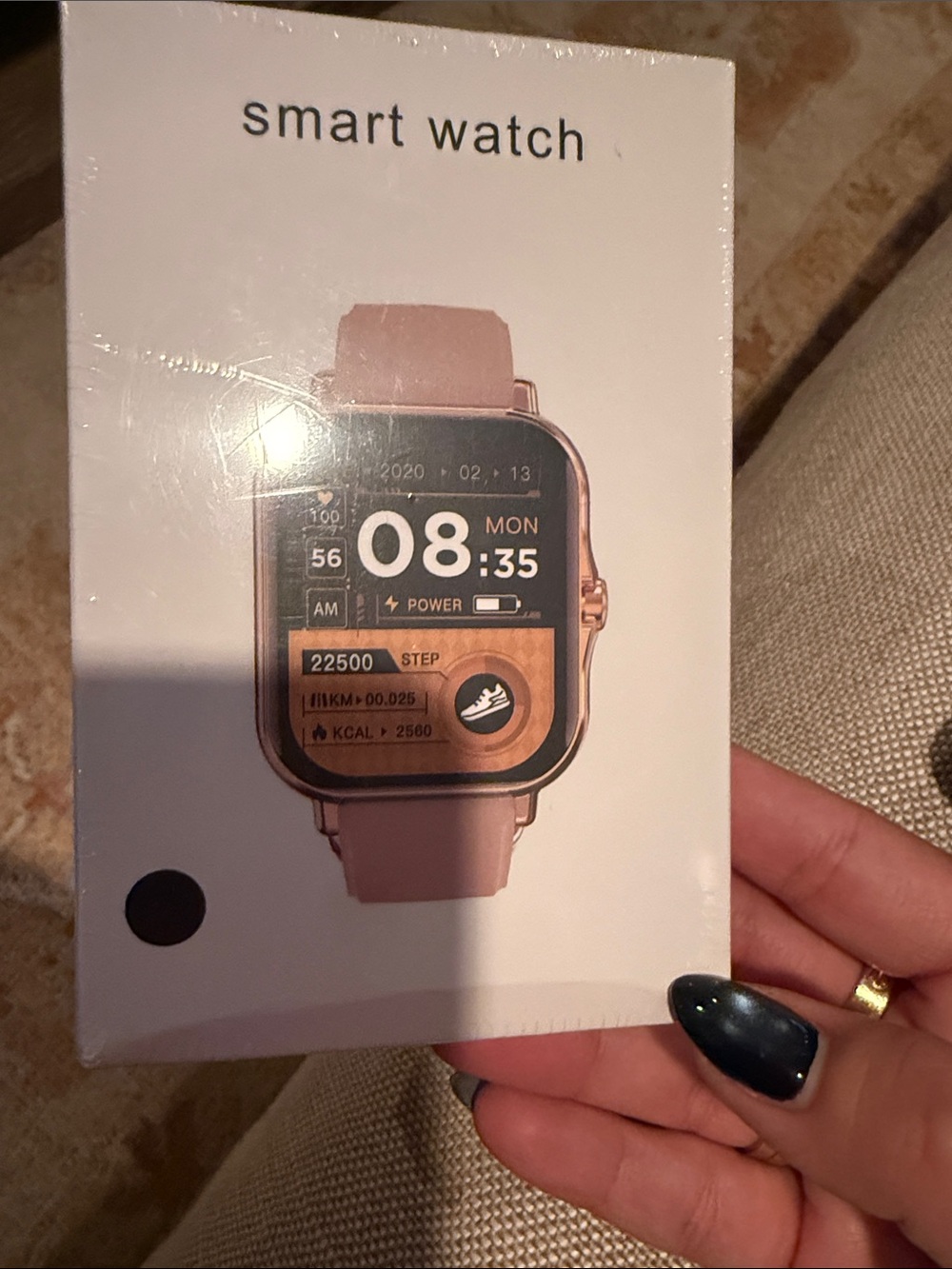 Smart Watch - Pink Rose Gold Fitness Tracker